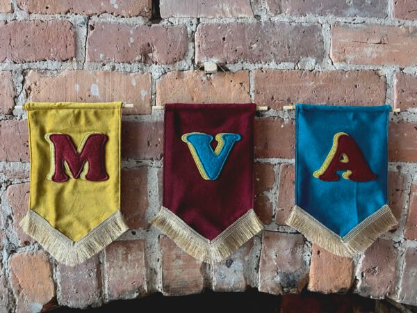 Mini Jewel Toned Initial Banner
