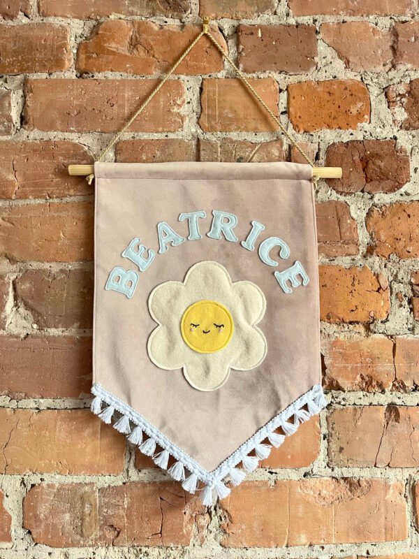 Smiling Daisy Custom Name Banner - Image 2